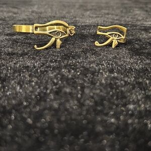 Gold Eye of Horus Jewelry Set